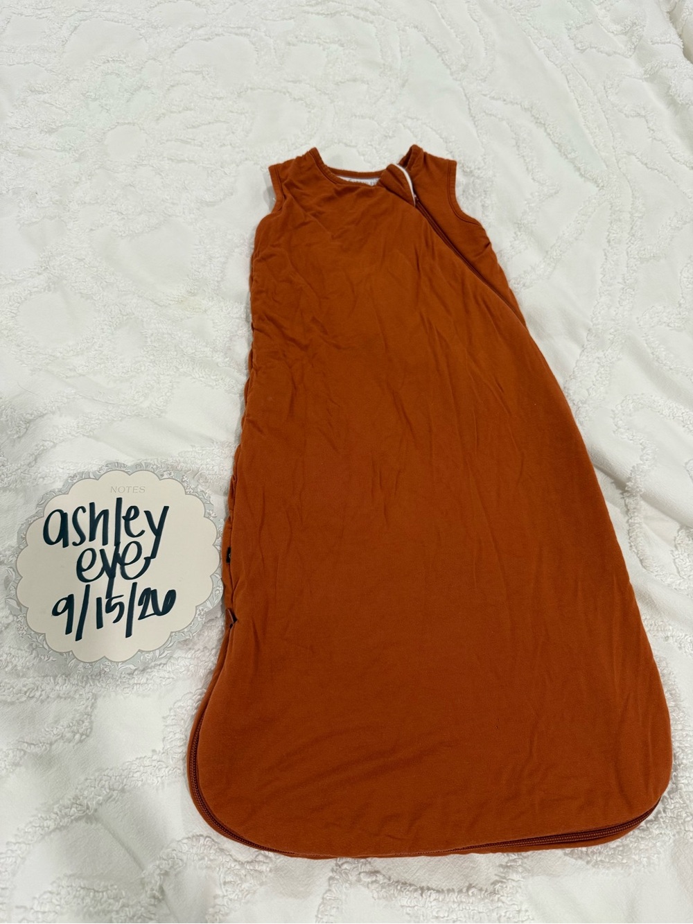Kyte BABY Rust Orange Sleeveless Sleep Sack